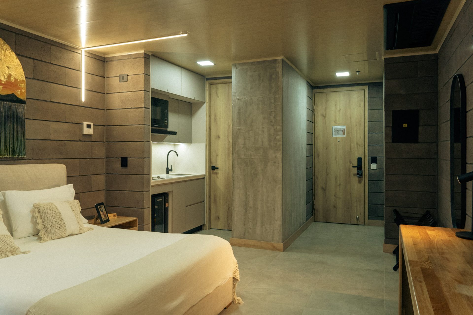 Vista completa habitación Luna con cocina